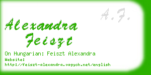 alexandra feiszt business card